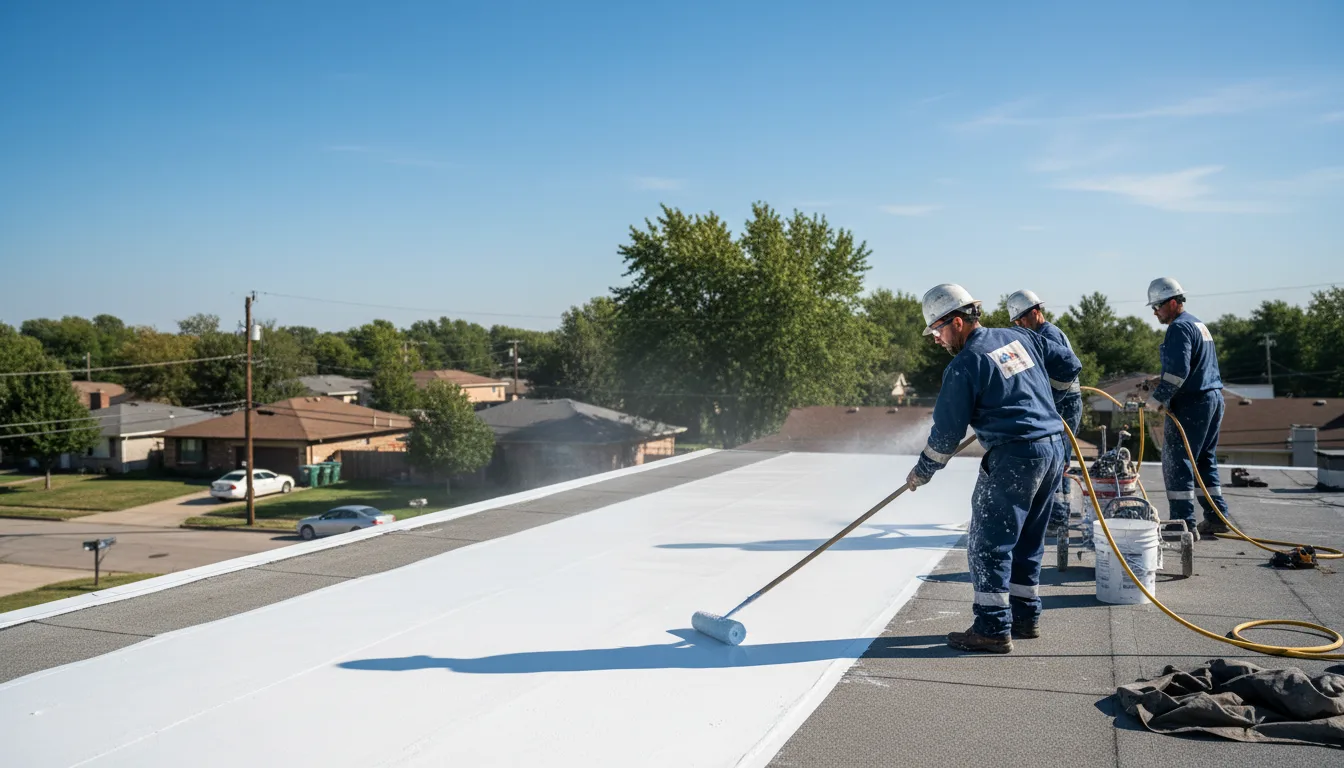 Commercial roof coating in China Village, ME near me